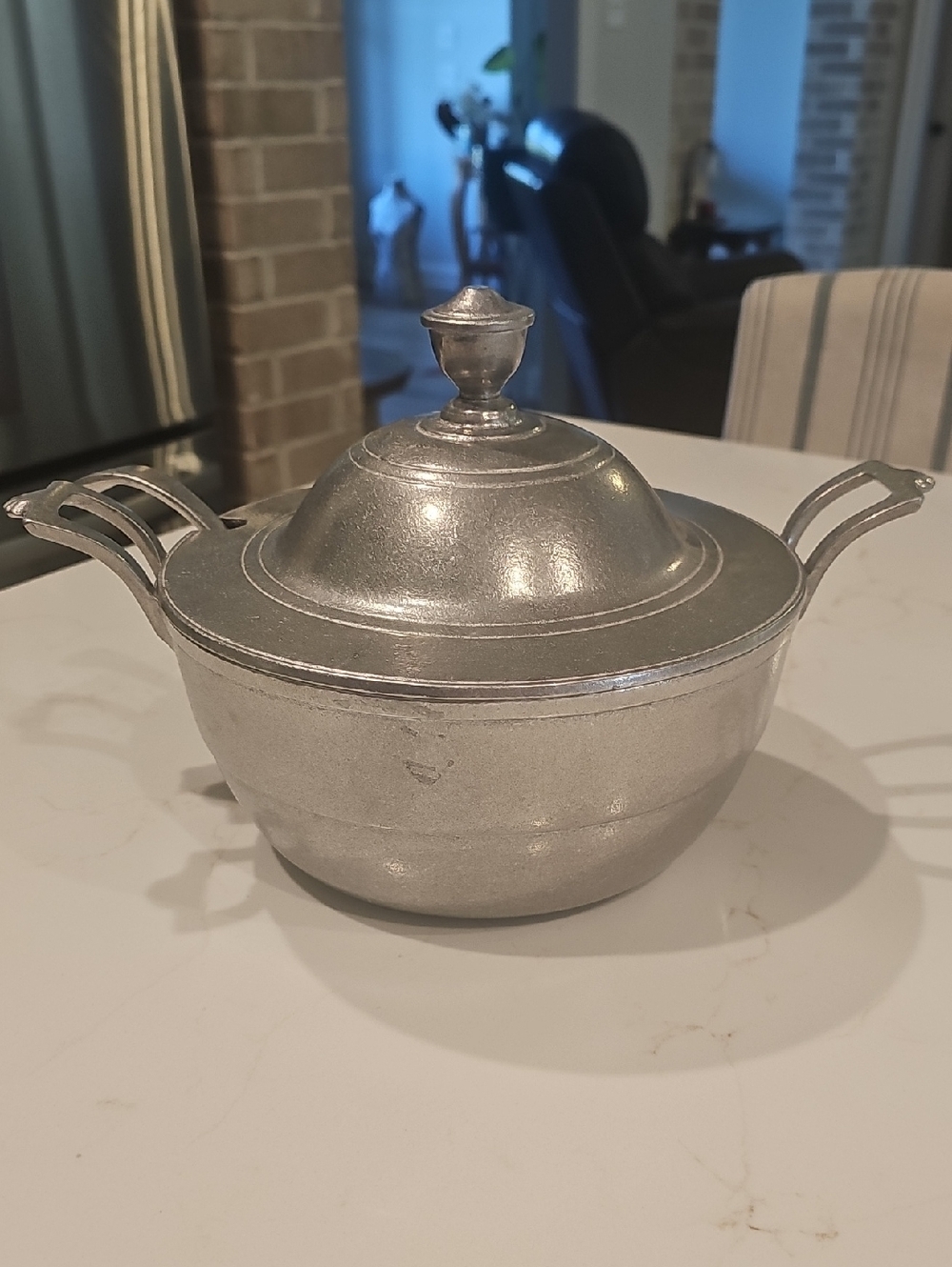 Wilton Armetale Silver-Tone Metal Tureen with Lid And Ladle